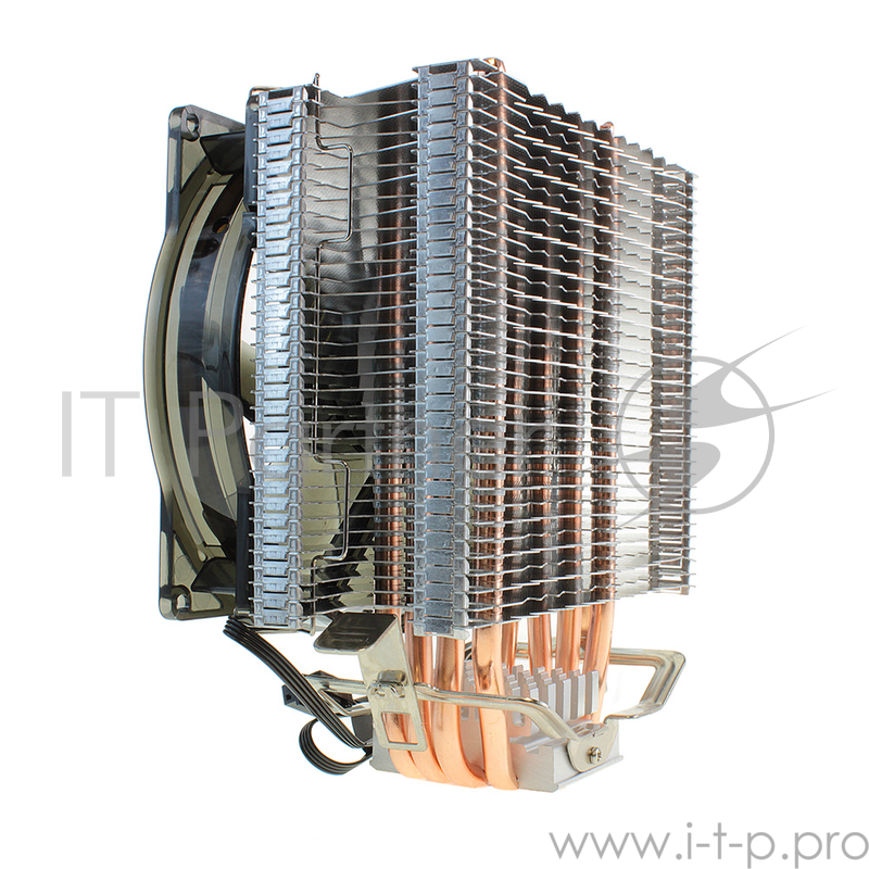 вентилятор CROWN Кулер для процессора CM-4 (Для Intel и AMD,TDP до 160 Ватт,4шт. теплопроводных трубок, Гидродинамическии? подшипник,Размер: 154*124*84 мм)