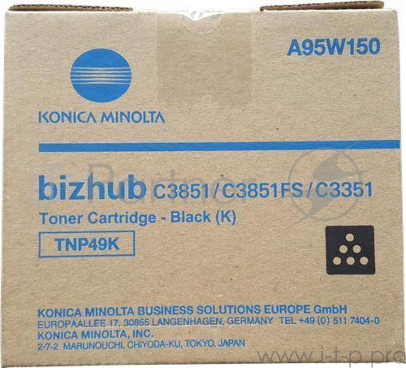 Тонер Konica-Minolta bizhub C3351/C3851 черный TNP-49K