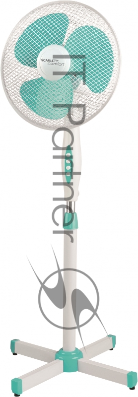 Вентилятор напольный Scarlett SC-SF111B28 38Вт скоростей:3 белый