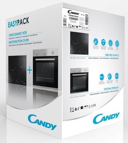 Встраиваемый комплект Candy FCP602X/ECH64CC нержавеющая сталь/черный