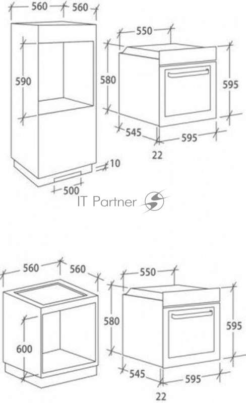 Встраиваемый комплект Candy FCP605XL/ECH64CC нержавеющая сталь/черный