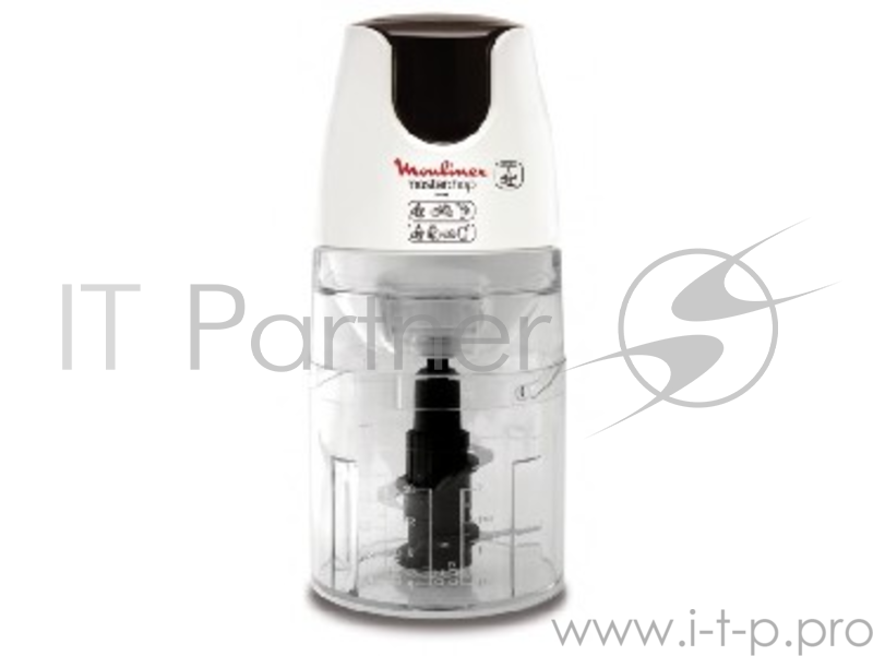 Измельчитель электрический Moulinex DJ450B10 0.5л. 500Вт белый/серый