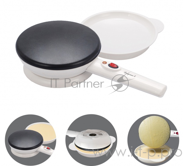 Блинница ВЕЛИКИЕ РЕКИ Добряна-5 Блинница беспроводная Великие реки Добряна-5, погружная. Мощность 800 Вт, размер блинов: 20 см, температура нагрева - 210°С, быстрый нагрев, антипригарное покрытие, автоматическое поддержание температуры, индикатор наг