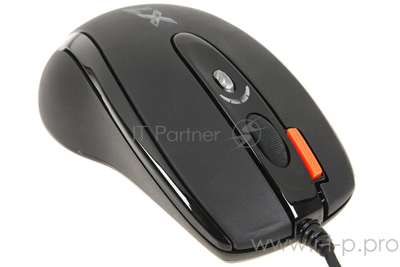 Мышь A4Tech X-718BK (черный) USB, 6+1 кл.-кн., 3200 dpi,проводная