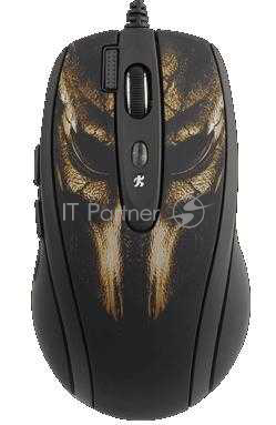Мышь A4Tech XL-750BH (черный+корич.) USB, 6кн, 1кл-кн, 3600DPI