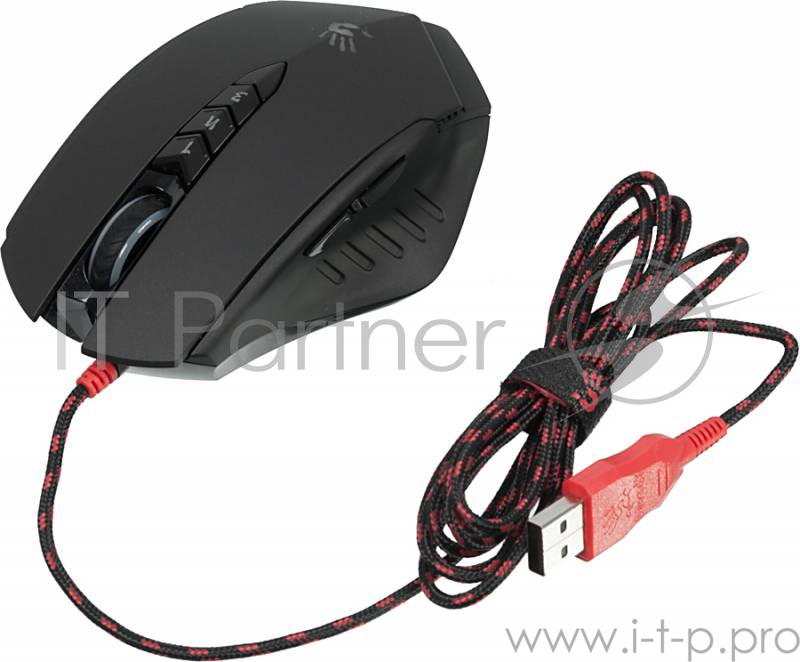 Мышь Mouse A4 Bloody V8 black optical (3200dpi) USB Gaming (7but)