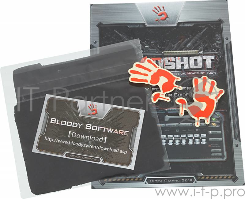 Мышь Mouse A4 Bloody V8 black optical (3200dpi) USB Gaming (7but)