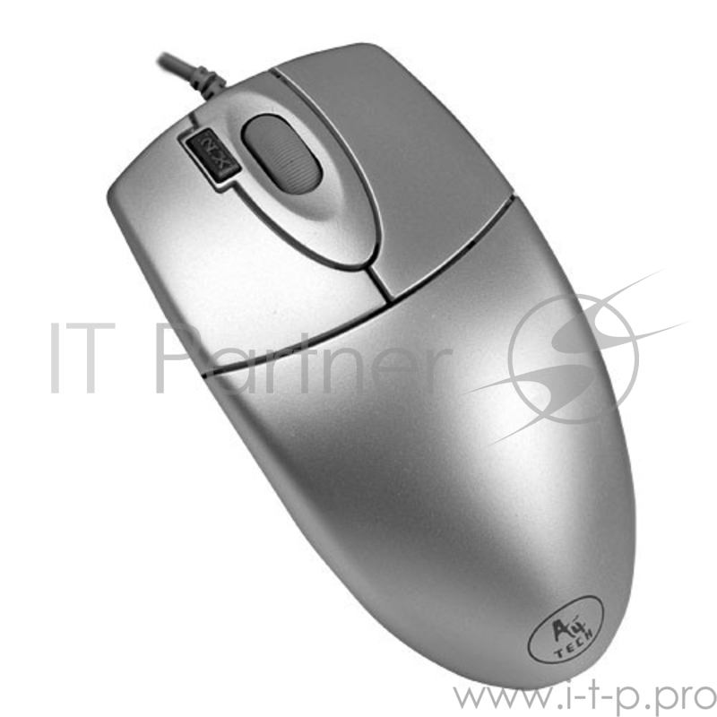 Мышь A4Tech OP-620D (U3/S) (серебр.) USB, пров. опт. мышь, 3кн, 1кл-кн