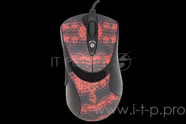 Мышь Mouse A4 XL-740K black/red laser (3600dpi) USB Gaming (6but)