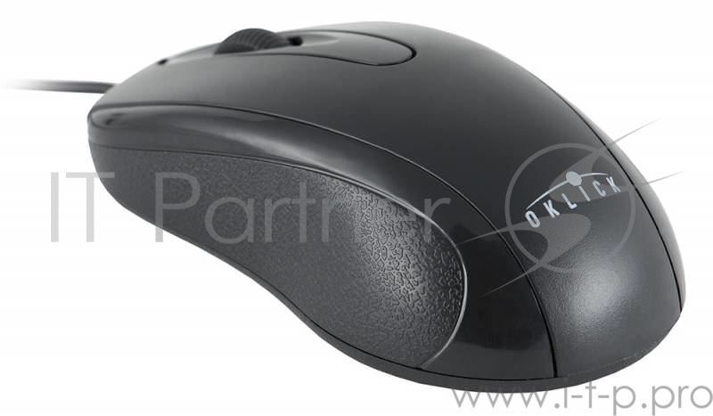 Мышь Oklick 205M черный оптическая (800dpi) USB (3but)