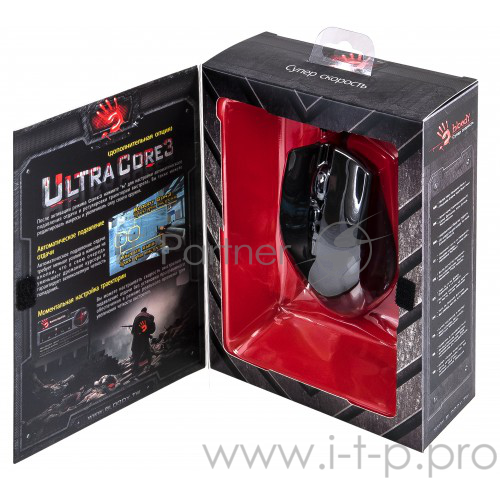 Проводная мышь A4 Bloody V5 black optical (3200dpi) USB Gaming (7but)
