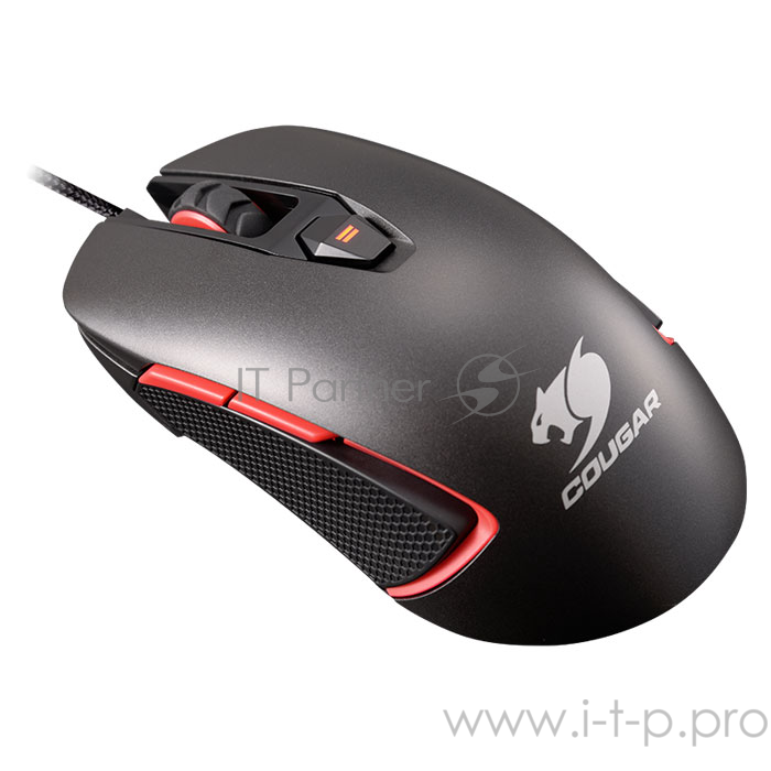 Мышь Cougar 400M Iron Grey игровая, 4000DPI, регулировка DPI, механизм Omron, 8 прогр.клавиш, встроен.память, RGB подсветка (16млн цветов) Мышь Cougar 400M Iron Grey игровая, 4000DPI, регулировка DPI, механизм Omron, 8 прогр.клавиш, встроен.память, R