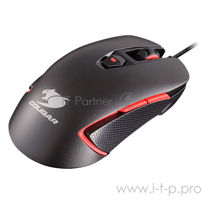 Мышь Cougar 400M Iron Grey игровая, 4000DPI, регулировка DPI, механизм Omron, 8 прогр.клавиш, встроен.память, RGB подсветка (16млн цветов) Мышь Cougar 400M Iron Grey игровая, 4000DPI, регулировка DPI, механизм Omron, 8 прогр.клавиш, встроен.память, R