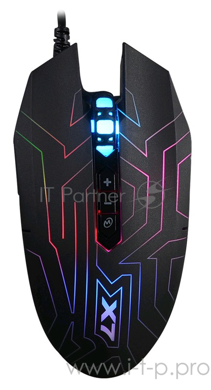 Мышь A4 X-77 черный оптическая (2400dpi) USB игровая (8but)