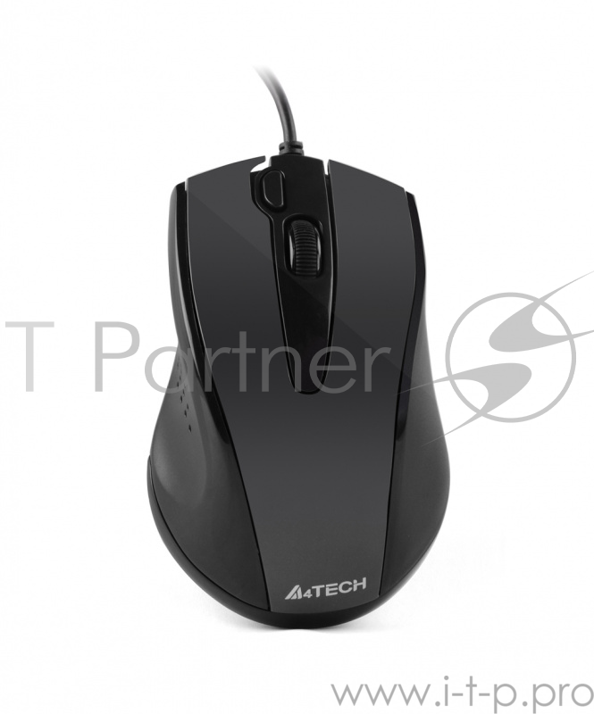 Мышь A4 V-Track Padless N-500FS черный оптическая (1000dpi) silent USB