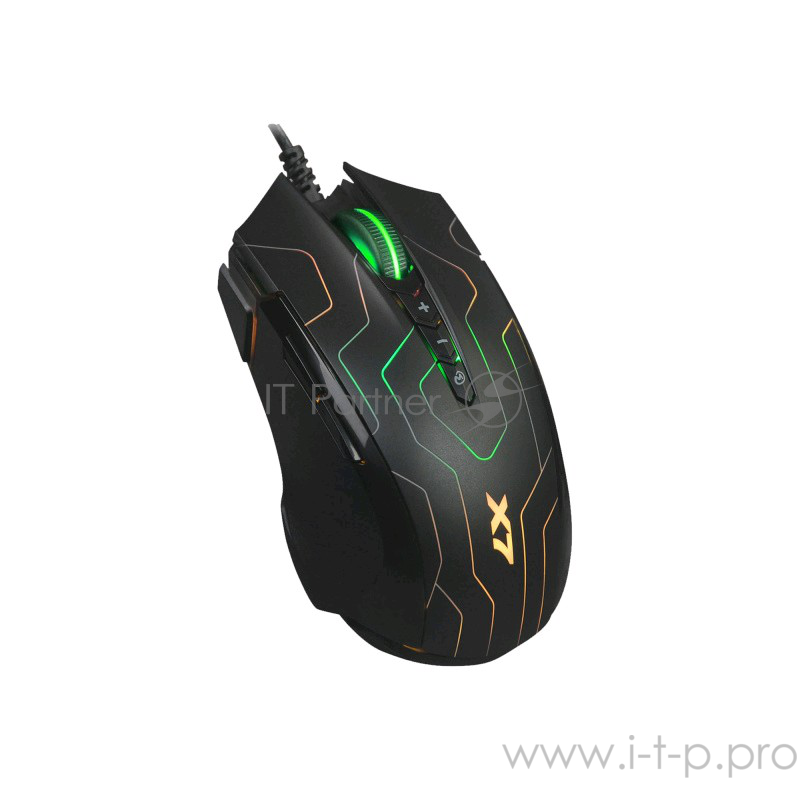 Мышь A4 X89 черный оптическая (2400dpi) USB