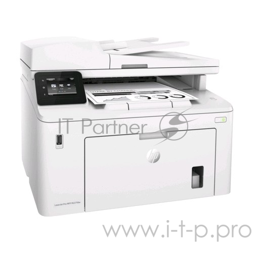 МФУ HP LaserJet Pro MFP M227fdw (G3Q75A), лазерный принтер/сканер/копир/факс A4, 28 стр/мин, 1200x1200 dpi, 256 Мб, дуплекс, подача: 260 лист., вывод: 150 лист., автоподатчик, Post Script, Ethernet, USB, Wi-Fi, цв. ЖК-дисплей (замена CF485A M225dw)