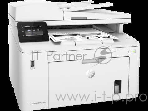 МФУ HP LaserJet Pro MFP M227fdw (G3Q75A), лазерный принтер/сканер/копир/факс A4, 28 стр/мин, 1200x1200 dpi, 256 Мб, дуплекс, подача: 260 лист., вывод: 150 лист., автоподатчик, Post Script, Ethernet, USB, Wi-Fi, цв. ЖК-дисплей (замена CF485A M225dw)