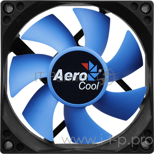 Вентилятор Aerocool Motion 8 , 80х80х25мм, 2000 об/мин, 1,68 Вт, Molex 4-pin, 21,5 CFM, 25,3 дБА, съемная крыльчатка, гидравлический подшипник