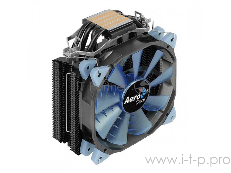 Кулер Aerocool Verkho 4 Dark Soc-FM2+/AM2+/AM3+/AM4/1150/11 4-pin 18-26dB Al+Cu 140W 678gr Ret