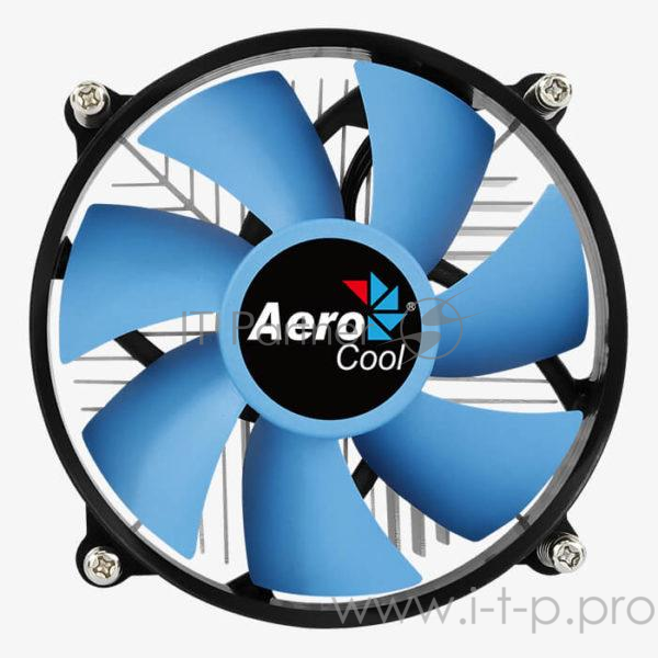 Кулер Aerocool для процессоров INTEL BAS-B9+ (Bulk) 95W / 3-Pin / Intel 115* / Screws / Bulk