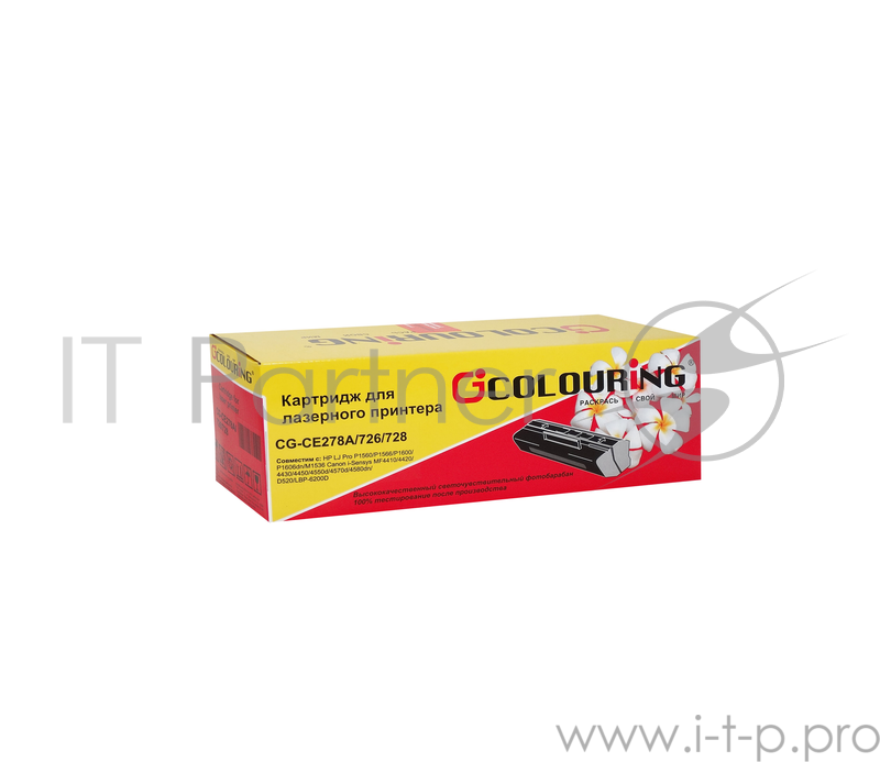 Картридж CG-CE278A/726/728 для принтеров HP LaserJet P1560/P1566/P1600/P1606dn/M1536 Canon i-Sensys MF4410/4420/4430/4450/4550d/45 2100 копий Colouring