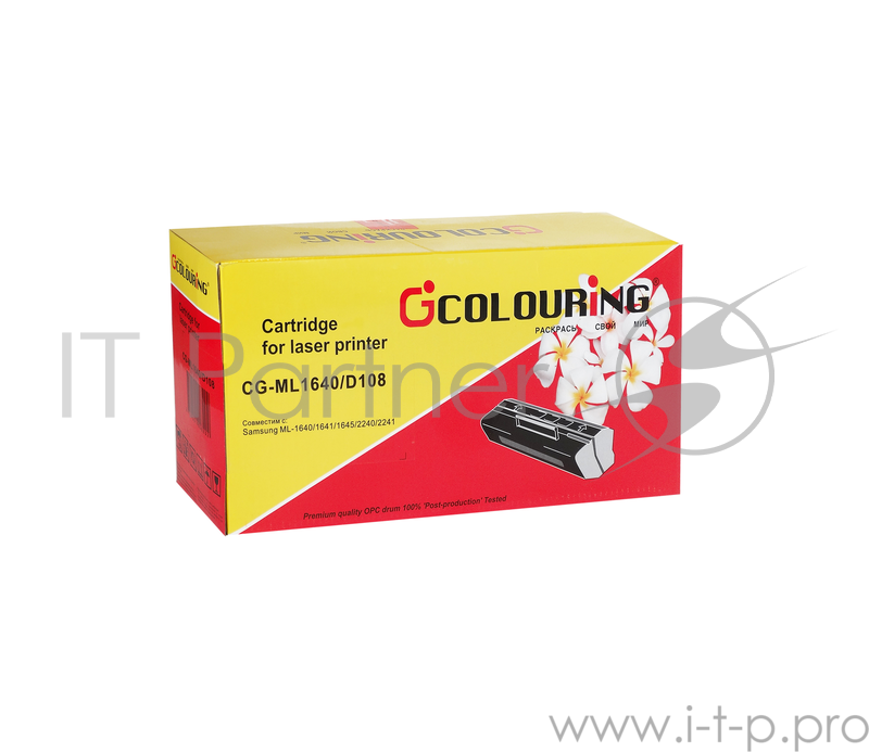 Картридж CG-MLT-D108S для принтеров Samsung ML-1640/1641/1645/2240/2241 с чипом 1500 копий Colouring