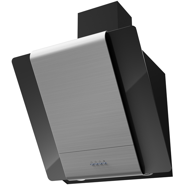 Вытяжка кухонная KRONA TALLI 600 inox/black glass 3P