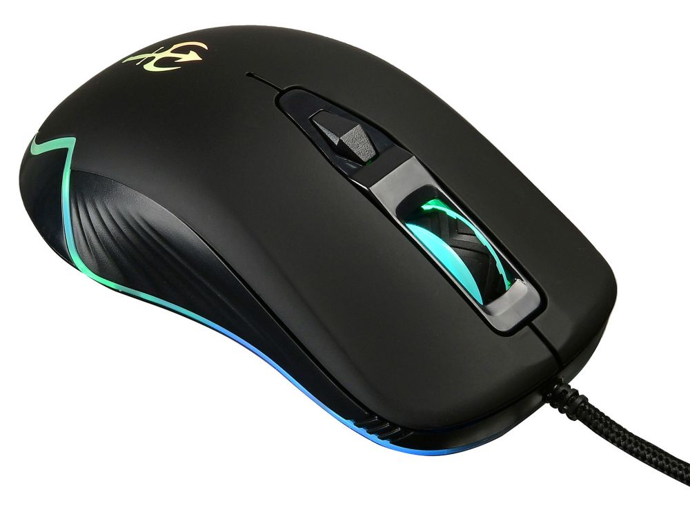 Мышь Oklick 925G черный оптическая (3200dpi) USB игровая (6but)