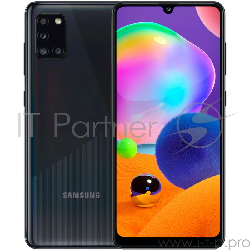 Смартфон Samsung SM-A315F Galaxy A31 128Gb 4Gb черный моноблок 3G 4G 2Sim 6.4 1080x2400 Android 10 48Mpix 802.11 a/b/g/n/ac NFC GPS GSM900/1800 GSM1900 TouchSc MP3 microSD max512Gb