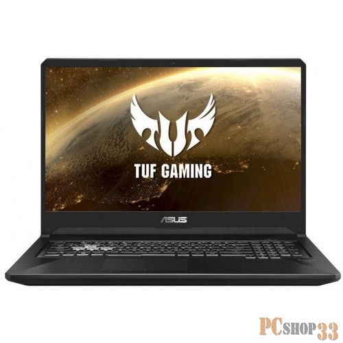 Ноутбук 17.3 FHD Asus FX705DU-H7083 black (AMD Ryzen 7 3750H/16Gb/512G SSD/1660Ti 6Gb/DOS) (90NR0282-M03400)