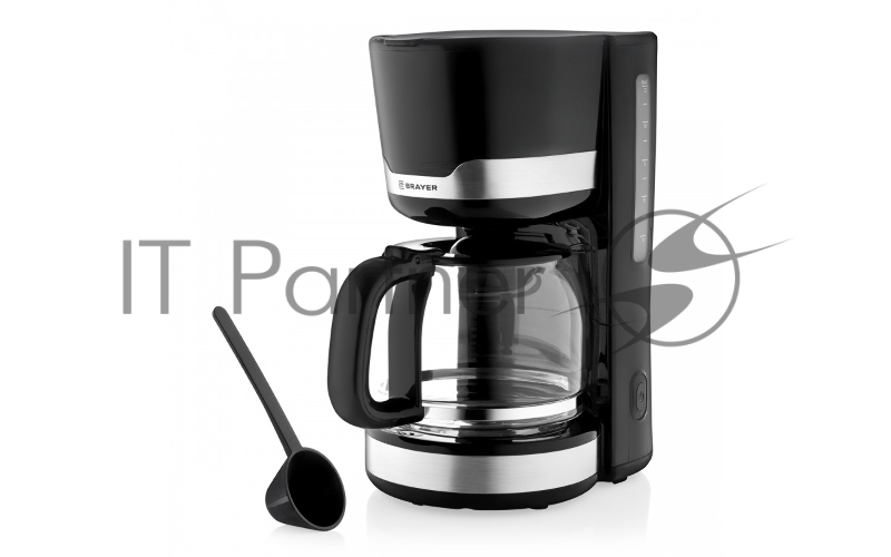 Кофеварка BRAYER BR1120, 1000 Вт, 1,5 л., съемный фильтр, поддержание t