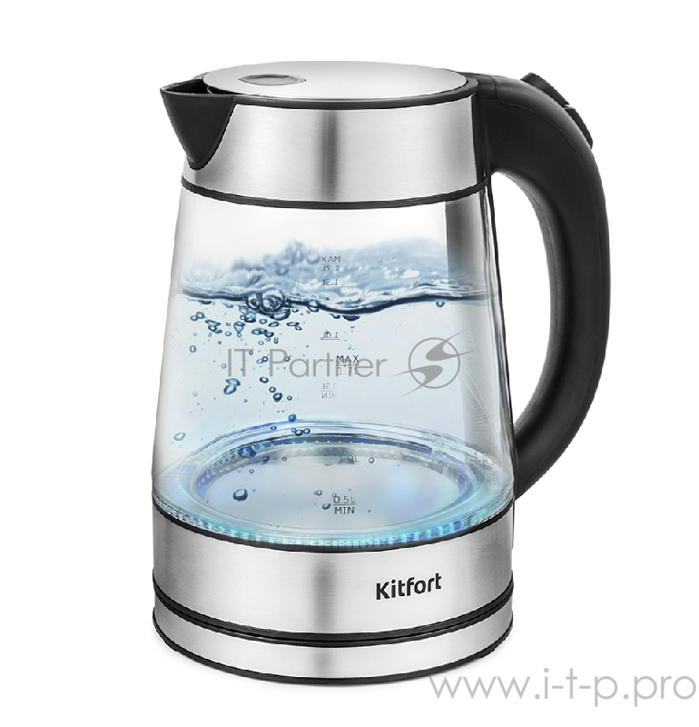 Чайник Kitfort КТ-6105 Мощность 1850–2200 Вт.Ёмкость 1,7 л.Режимы нагрева 100 °С