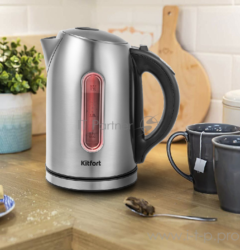 Чайник Kitfort КТ-6106 Мощность 1850–2200 Вт.Ёмкость 1,7 л.Режимы нагрева от 40 до 90 °С