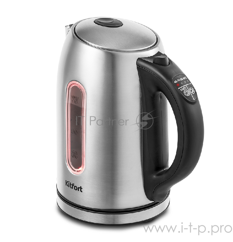 Чайник Kitfort КТ-6106 Мощность 1850–2200 Вт.Ёмкость 1,7 л.Режимы нагрева от 40 до 90 °С