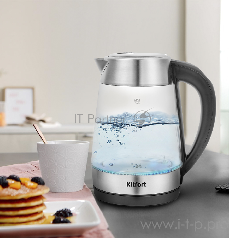 Чайник Kitfort КТ-6107 Мощность 1850–2200 Вт.Ёмкость 1,7 л.Режимы нагрева от 40 до 90 °С.