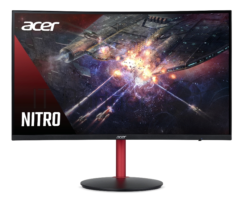 МОНИТОР 23.6 Acer Gaming Nitro VG240YUbmiipx Black Curved (VA, 1920х1080, 144Hz, 4ms, 178°/178°, 400 cd/m, 100M:1, +D