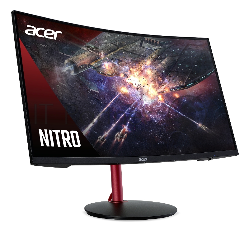 МОНИТОР 23.6 Acer Gaming Nitro VG240YUbmiipx Black Curved (VA, 1920х1080, 144Hz, 4ms, 178°/178°, 400 cd/m, 100M:1, +D