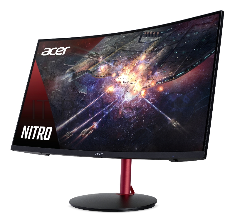 МОНИТОР 23.6 Acer Gaming Nitro VG240YUbmiipx Black Curved (VA, 1920х1080, 144Hz, 4ms, 178°/178°, 400 cd/m, 100M:1, +D