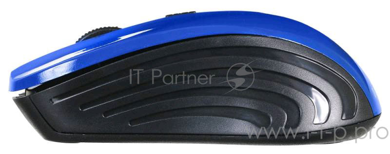 Мышь Oklick 545MW черный/синий оптическая (1600dpi) беспроводная USB (4but)