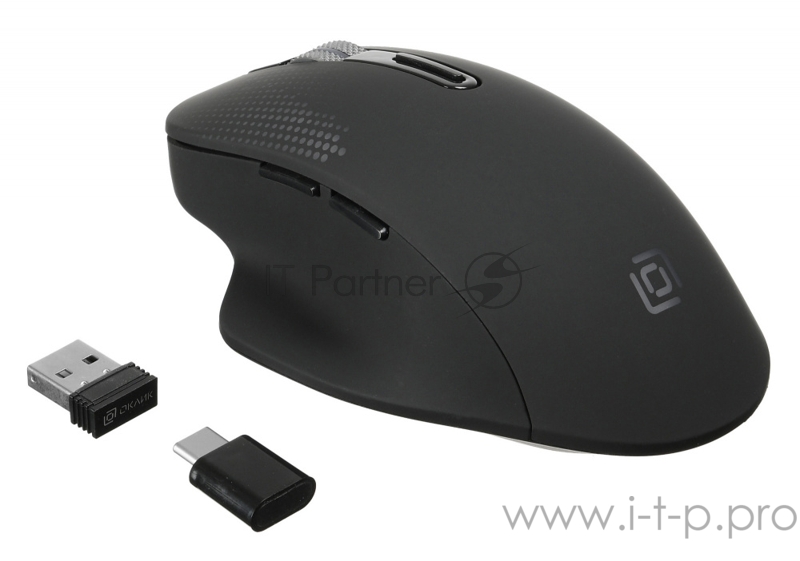 Мышь Oklick 636LWC черный оптическая (2400dpi) беспроводная USB (6but)