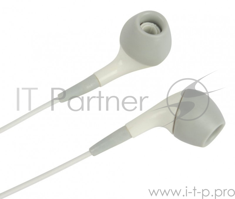 Наушники вкладыши Oklick EP-M53 0.8м белый/серый проводные (в ушной раковине)