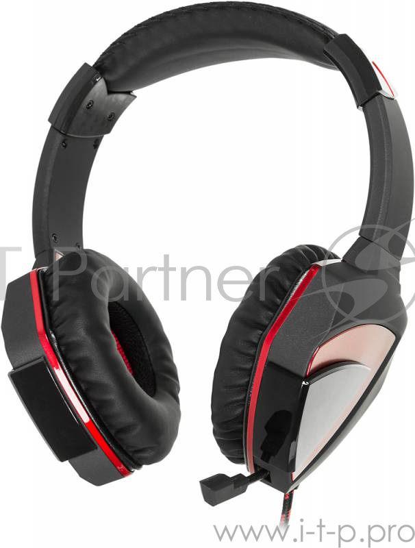 Наушники A4 G501, черно-красные {Наушники с микрофоном, 2.2м}