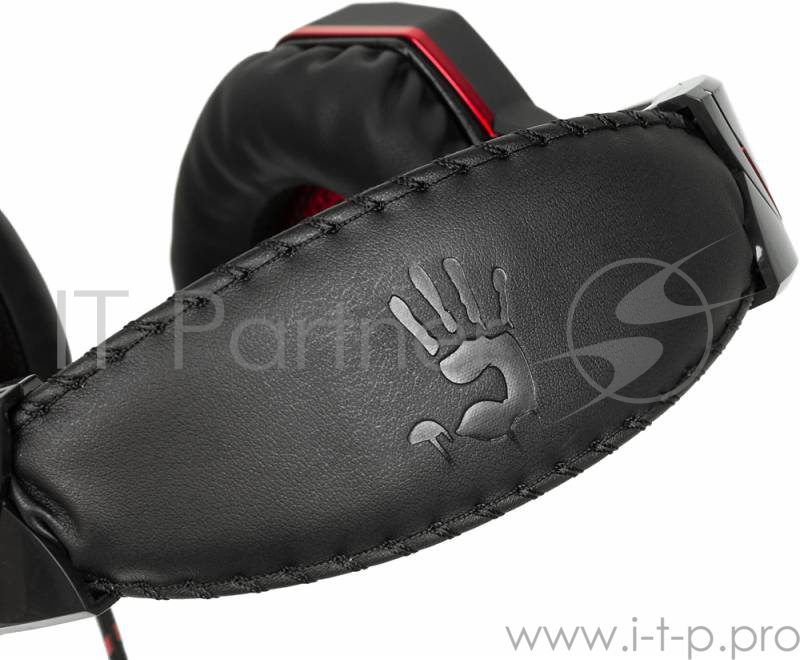 Наушники A4 G501, черно-красные {Наушники с микрофоном, 2.2м}