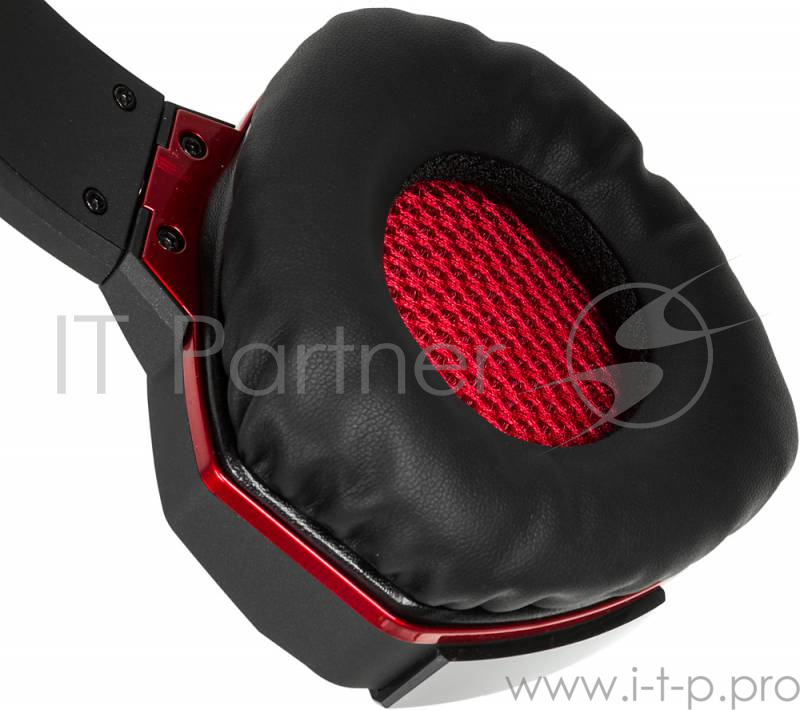 Наушники A4 G501, черно-красные {Наушники с микрофоном, 2.2м}