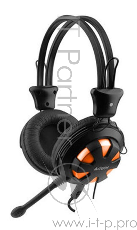 Гарнитура A4 HS-28 оранжевый/черный 1.8м мониторы оголовье (HS-28 (ORANGE BLACK))
