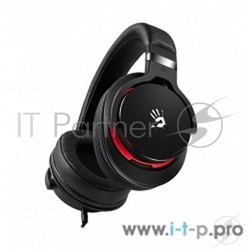 Наушники с микрофоном A4 Bloody M550 черный/красный 1.2м мониторы оголовье