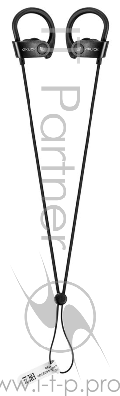 Гарнитура вкладыши Oklick BT-S-120 черный беспроводные bluetooth