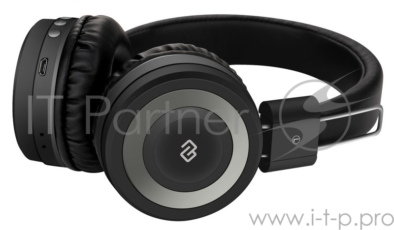 Гарнитура накладные Digma BT-11 черный беспроводные bluetooth (оголовье)
