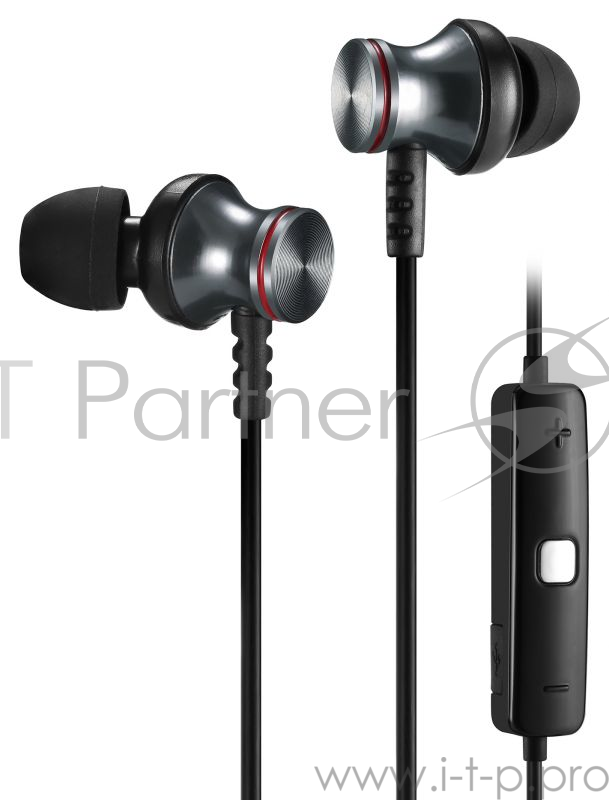 Гарнитура вкладыши Digma BT-02 Magnetic 0.71м серый беспроводные bluetooth (в ушной раковине)